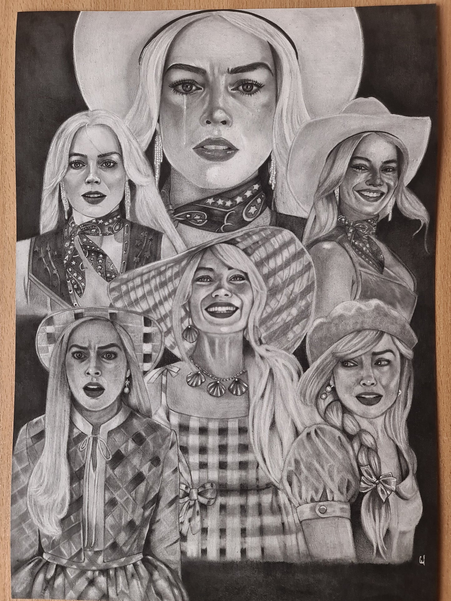 Barbie Margot Robbie Fine Art Print - Barbie's Many Faces