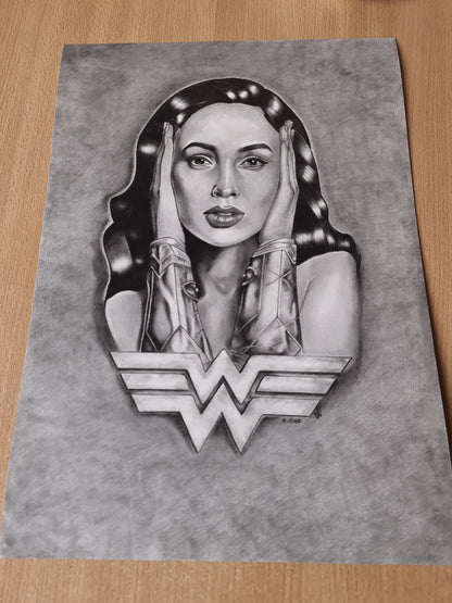 Wonder Woman Fine Art Print - She is a Wonder